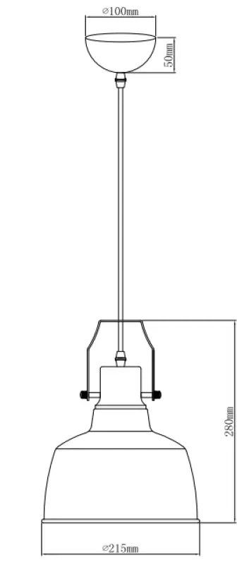 Decor Monroe modern fekete arany függőlámpa 6958