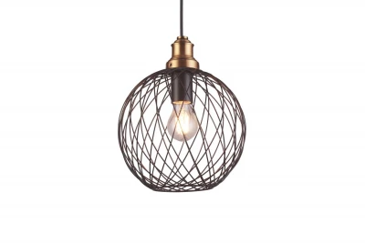 Decor Viela fekete drót alakú fém függőlámpa gömb alakú, átmérője 25 cm 6972