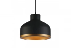 Decor Goldi fekete arany modern függőlámpa átmérője 30 cm 4090