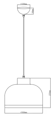 Decor Goldi fekete arany modern függőlámpa átmérője 30 cm 4090