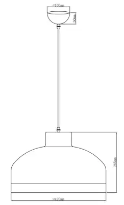 Decor Goldi fekete arany modern függőlámpa átmérője 42 cm 4113