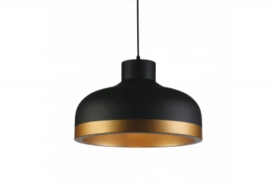 Decor Goldi fekete arany modern függőlámpa átmérője 42 cm 4113