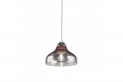 Décor Marite klasszikus függőlámpa fekete színezett üveg átmérője 26 cm 7061