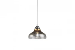 Decor Marite klasszikus függőlámpa fekete arany színezett üveg átmérője 26 cm 7085