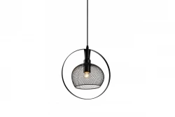 Decor Xalis függőlámpa fekete drótkapával és fém szegéllyel, átmérője 19,5 cm, 7214