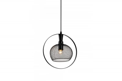 Decor Xalis függőlámpa fekete drótkapával és fém szegéllyel, átmérője 19,5 cm, 7214