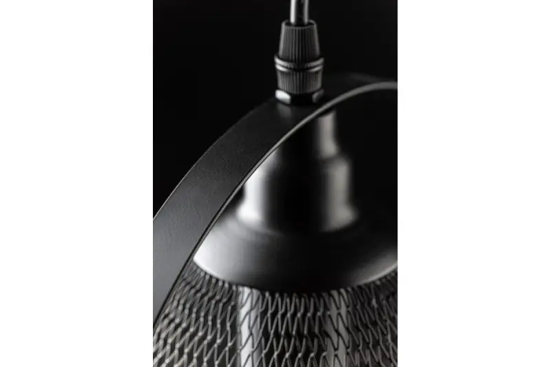 Decor Xalis függőlámpa fekete huzalkapucnival és fém szegéllyel, átmérője 18,5 cm 7320