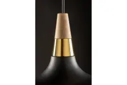 Decor Skandi modern fekete függőlámpa 35 cm átmérőjű 7382