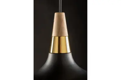 Decor Skandi modern fekete függőlámpa 35 cm átmérőjű 7382