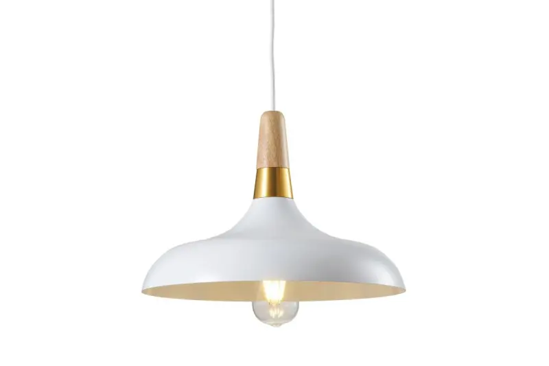 Decor Skandi moderne witte hanglamp 35 cm átmérőjű 7504