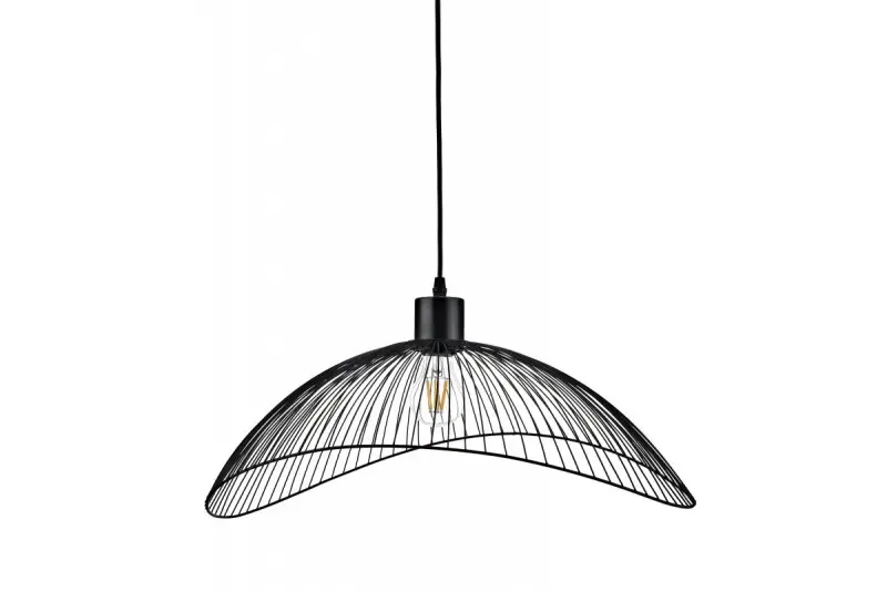 Deco Reto vintage fekete drót függőlámpa, 40 cm átmérő, 4137