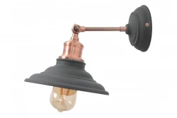 Decor Loret állítható antracit falilámpa 20 cm átmérőjű 7727