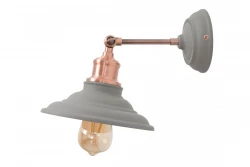 Decor Loret állítható szürke fali lámpa, 20 cm átmérőjű, 7826