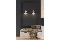 Decor Loret állítható fehér fali lámpa, 20 cm átmérő, 7871