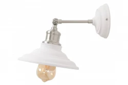 Decor Loret állítható fehér fali lámpa, 20 cm átmérő, 7871