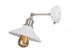 Decor Loret állítható fehér fali lámpa kapcsolóval, 20 cm átmérő, 8267