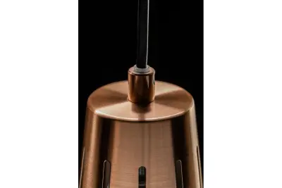 Decor Gianni stijlvolle grijze koperen hanglamp, diameter 22 cm, 8051
