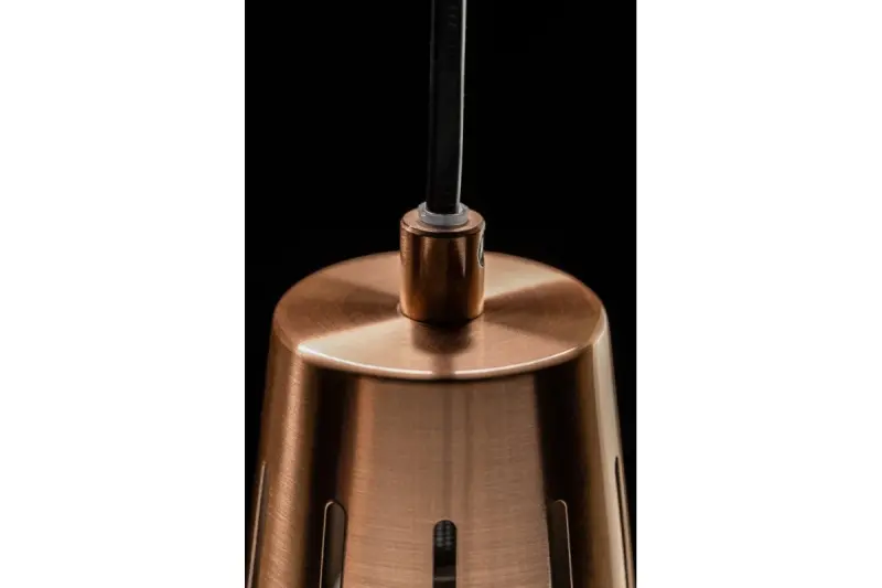 Decor Gianni stijlvolle grijze koperen hanglamp, diameter 22 cm, 8051