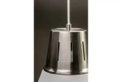 Decor Gianni stílusos fehér függőlámpa 22 cm átmérőjű 8075