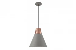 Decor Gianni stijlvolle grijze koperen hanglamp met een diameter van 32 cm, modelnummer 8167
