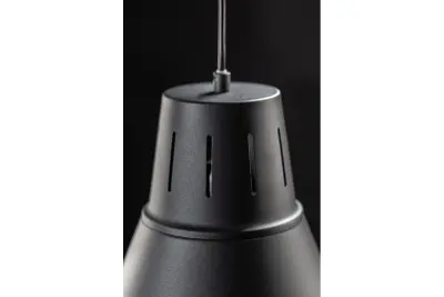 Decor Gianni stijlvolle volledig zwarte hanglamp met een diameter van 32 cm 8136