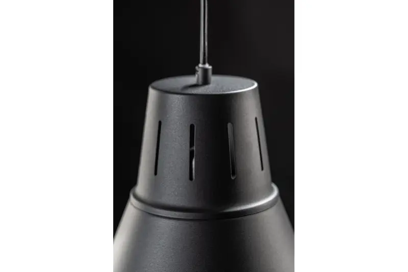 Decor Gianni stijlvolle volledig zwarte hanglamp met een diameter van 32 cm 8136