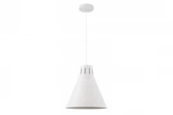 Decor Gianni stijlvolle volledig witte hanglamp met een diameter van 32 cm 8112