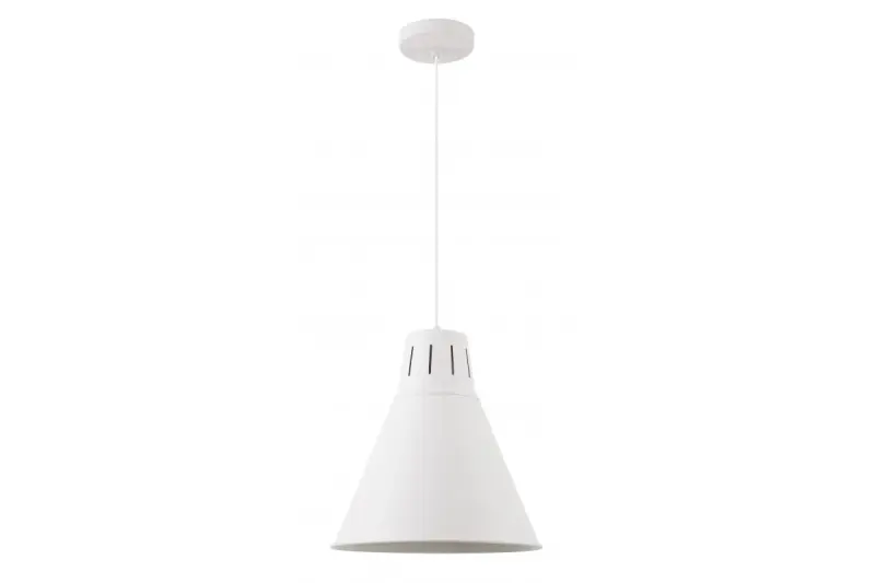 Decor Gianni stijlvolle volledig witte hanglamp met een diameter van 32 cm 8112