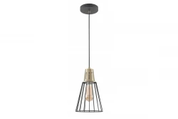 Decor Kaliope divatos fekete drót függőlámpa 18 cm átmérőjű 8068