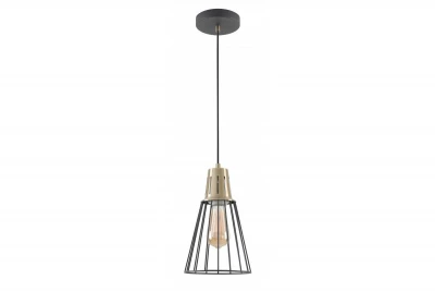 Decor Kaliope divatos fekete drót függőlámpa 18 cm átmérőjű 8068