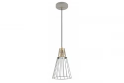 Decor Kaliope divatos szürke vezetéklámpa, 18 cm átmérő, 8143