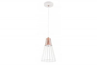 Decor Kaliope divatos fehér réz drótlámpa, 18 cm átmérőjű, 8235