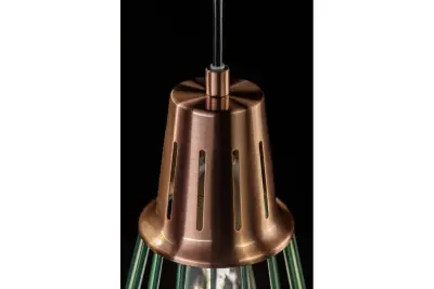 Decor Kaliope divatos zöld drótlámpa, 18 cm átmérőjű 8044