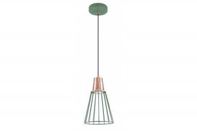 Decor Kaliope divatos zöld drótlámpa, 18 cm átmérőjű 8044