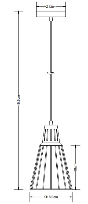 Kaliope Dekor divatos kék függőlámpa, 18 cm átmérőjű, 8266