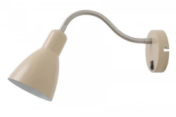 Decor Etore beige fali lámpa fém karral, 11 cm átmérőjű, 1907