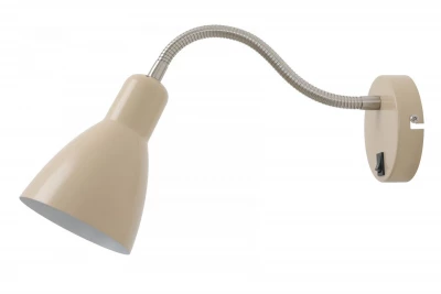 Decor Etore beige fali lámpa fém karral, 11 cm átmérőjű, 1907