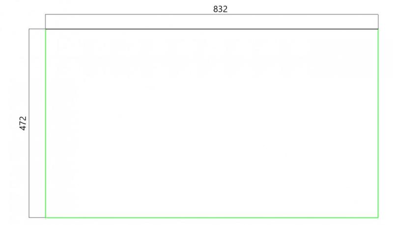 Ausmann Fibre wit omkeerbare spoelbak met afdruip, opbouw 86x50 cm 1208957673