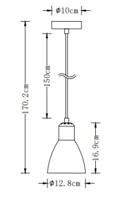 Decor Etore beige hanglamp met zwarte snoer 2089
