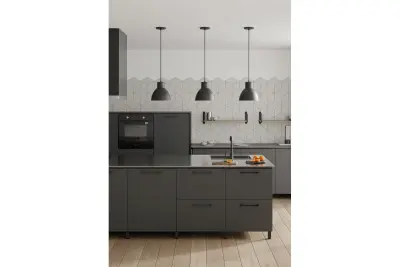 Décor Dante zwarte matte hanglamp met witte binnenkant, doorsnede 27,5 cm, 2119