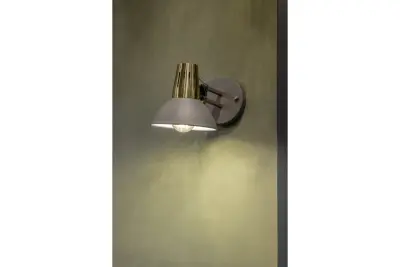 Decor Artemia elegante antraciet fali lámpa fém karral, 16,5 cm átmérőjű, 2195