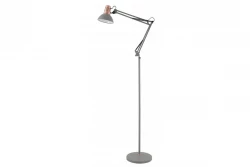 Artemia Decor szürke állólámpa hosszú fém karral, 16,5 cm átmérő, 2300