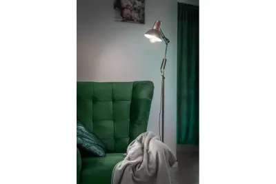 Artemia Decor szürke állólámpa hosszú fém karral, 16,5 cm átmérő, 2300