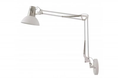 Decor Artemia fehér fali lámpa fém karral és fehér belsővel, átmérője 16,5 cm, 2249