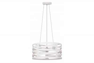 Decor Marisa fehér függesztett lámpa fokozatosan szűkülő horizontális köztes térrel, max. 3 fényforrás, átmérő 40 cm 2782
