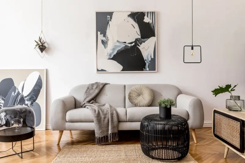 Decor Lija fekete egypontos négyzet alakú függőlámpa 2614