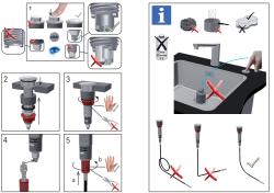 Franke lefolyókészlet mosogatókhoz integrált lefolyóval (turbó) automatikus ürítéssel és rozsdamentes acél nyomógombbal 1208957709