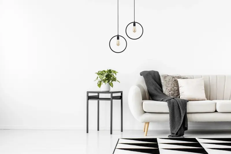 Decor Fija fekete kerek egypontos függőlámpa 2805