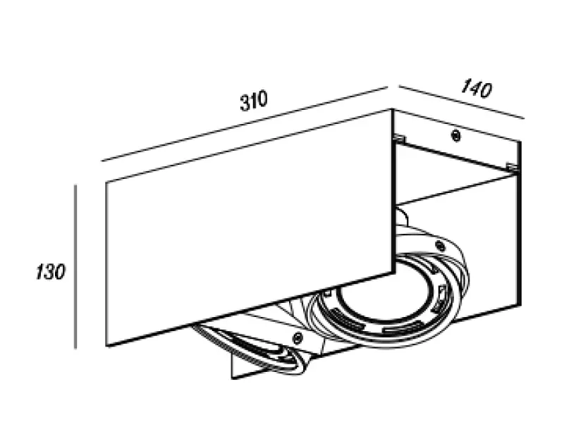 Decor Verso fekete arany mennyezeti lámpa mozgatható fejjel, két fényforrással 4212