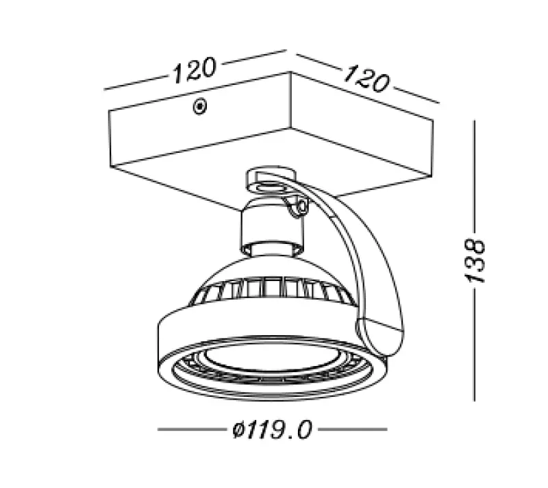 Decor Wally mennyezeti lámpa vagy fali lámpa antracit mozgó fejjel 1 fényforrással 4281